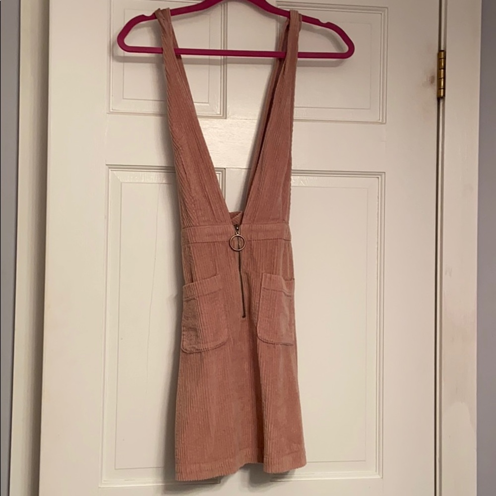 Corduroy overall dress